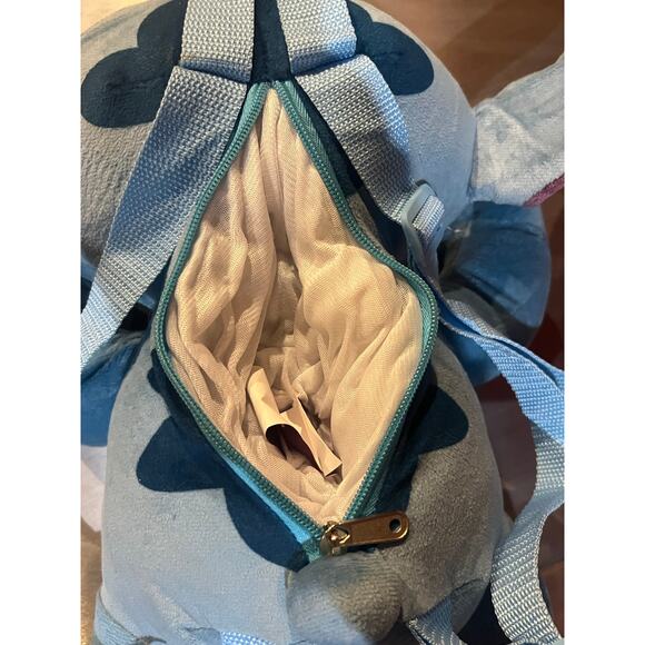 Disney Stitch Full Body Plush Backpack 16" w/Ears Sitting - Picture 5 of 8